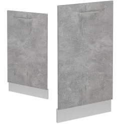 Vicco Panneau de lave-vaisselle Béton 45cm , PT Chêne