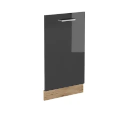 Vicco Panneau de lave-vaisselle Anthracite Haute brillance 45cm sans PT