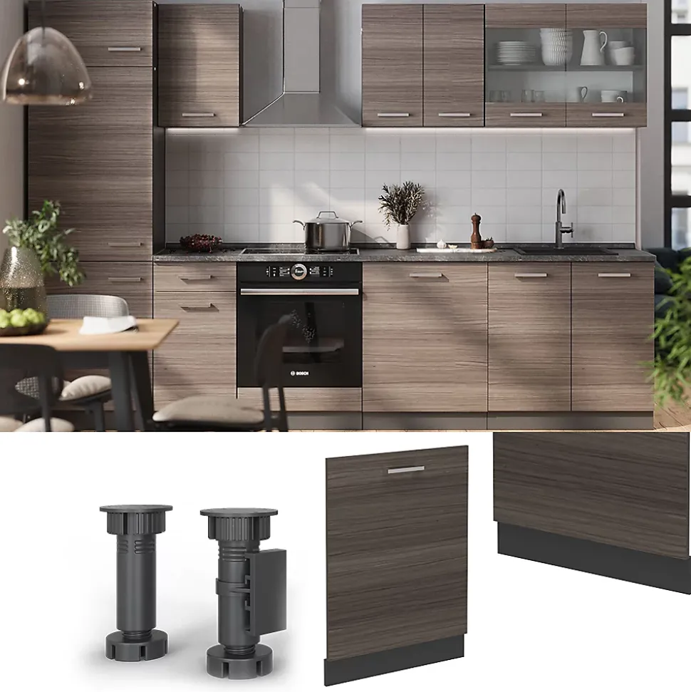 Vicco Panneau de lave-vaisselle Gris noble 60cm , PT Anthracite