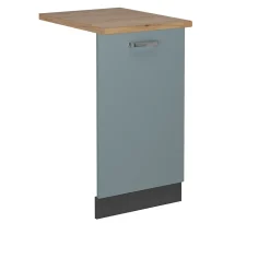 Vicco Panneau de lave-vaisselle Bleu-gris 45cm , PT Chêne