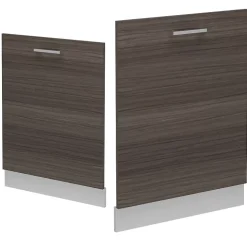 Vicco Panneau de lave-vaisselle Gris noble 60cm , PT Chêne