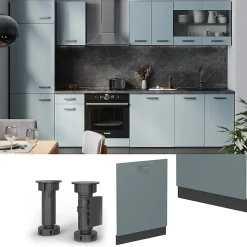 Vicco Panneau de lave-vaisselle Bleu-gris 60cm , PT Anthracite