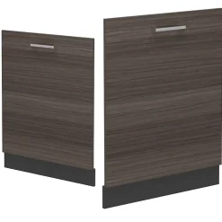 Vicco Panneau de lave-vaisselle Gris noble 60cm sans PT