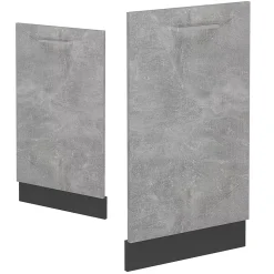 Vicco Panneau de lave-vaisselle Béton 45cm , PT Anthracite