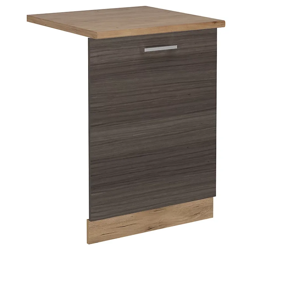 Vicco Panneau de lave-vaisselle Gris noble 60cm , PT Chêne
