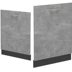 Vicco Panneau de lave-vaisselle Béton 60cm , PT Marbre