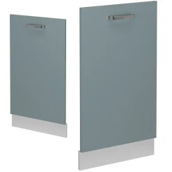 Vicco Panneau de lave-vaisselle Bleu-gris 45cm , PT Marbre