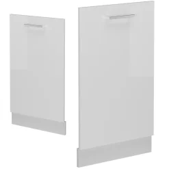 Vicco Panneau de lave-vaisselle Blanc Haute brillance 45cm , PT Anthracite