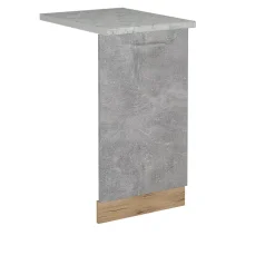 Vicco Panneau de lave-vaisselle Béton 45cm , PT Marbre