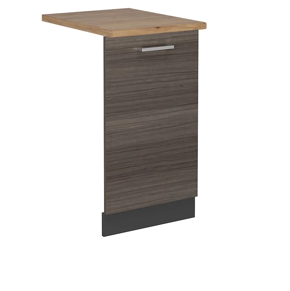 Vicco Panneau de lave-vaisselle Gris noble 45cm , PT Chêne