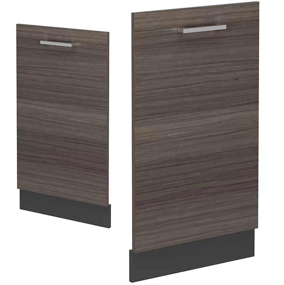 Vicco Panneau de lave-vaisselle Gris noble 45cm , PT Chêne