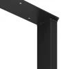 Vicco Pieds de table Noir 60x72cm Carré