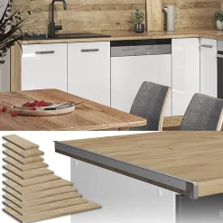 Vicco Plan de travail cuisine Chêne de force doré 40cm