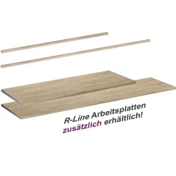 Vicco Plan de travail cuisine Chêne de force doré 160cm