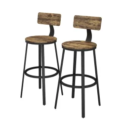 Vicco Tabouret de bar Chêne rustique 34x102cm 2 pièces
