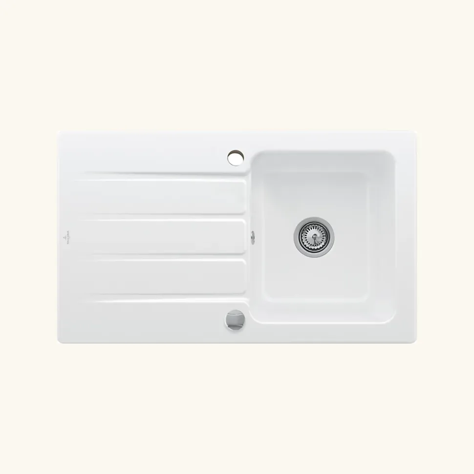 Vidage automatique 1 bac CUIPD254 pour évier Villeroy & Boch ARCHITECTURA - Siphon gain de place