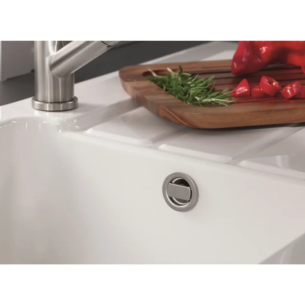 Vidage automatique 1 bac CUIPD254 pour évier Villeroy & Boch ARCHITECTURA - Siphon gain de place