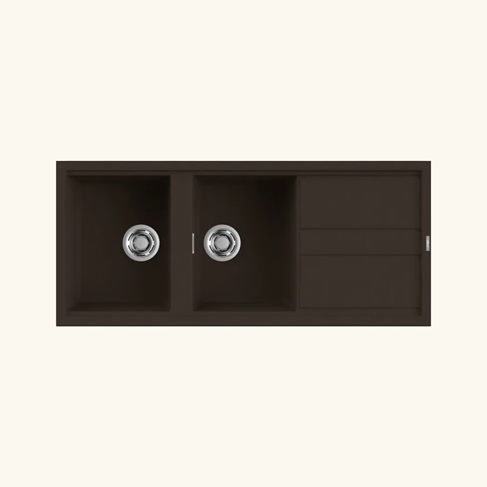 Vidage automatique 2 bacs CUIPD234 gamme Best en Keratek - Siphon gain de place