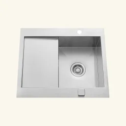 Vidage automatique gain de place 1 bac CUIPD033 pour évier inox - Siphon gain de place