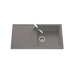 Vidage manuel 1 bac CUIPD366 pour évier Emeraude - Siphon gain de place