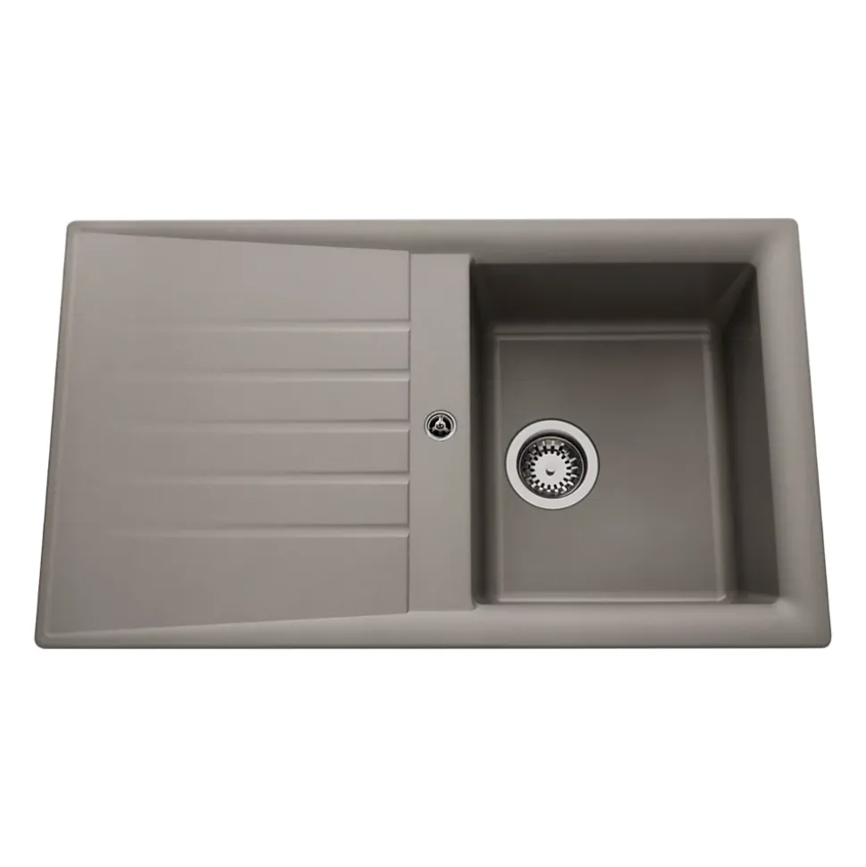 Vidage manuel 1 bac CUIPD366 pour évier Emeraude - Siphon gain de place