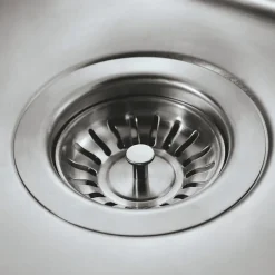 Vidage manuel 1 bac CUIPD245 pour évier inox Luisina VIBRATO - Siphon gain de place