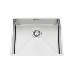 Vidage manuel 1 bac CUIPD245 pour évier inox Luisina VIBRATO - Siphon gain de place