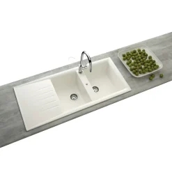 Vidage manuel 2 bacs CUIPD129 - Siphon gain de place