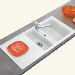 Vidage manuel 2 bacs CUIPD129 - Siphon gain de place