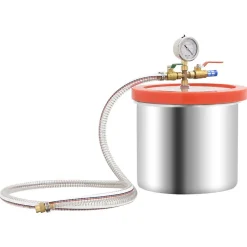 VIDAXL - Chambre a vide inox - 7 4 litres - couvercle transparent