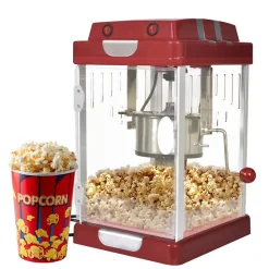 VIDAXL - Machine a pop corn - 2 5 oz - 310 W - acier inoxydable