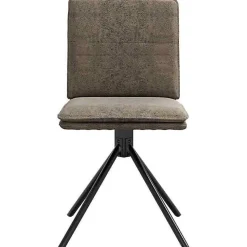 vidaXL Chaise à manger gris foncé similicuir daim, chaise, chaise de salon, chaise d'accent, chaise de cuisine, siège de 4101280