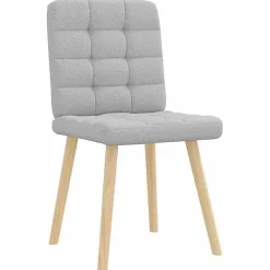 vidaXL Chaises à manger lot de 2 gris nuage tissu, chaise, chaise de salon, chaise d'accent, chaise de cuisine, siège de 4101100