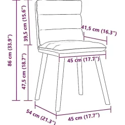 vidaXL Chaises à manger lot de 2 taupe tissu, chaise, chaise de salon, chaise d'accent, chaise de cuisine, siège de salle à 410129