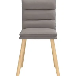 vidaXL Chaises à manger lot de 2 taupe tissu, chaise, chaise de salon, chaise d'accent, chaise de cuisine, siège de salle à 410129