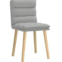 vidaXL Chaises à manger lot de 2 gris nuage tissu, chaise, chaise de salon, chaise d'accent, chaise de cuisine, siège de 4101302