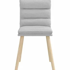 vidaXL Chaises à manger lot de 2 gris nuage tissu, chaise, chaise de salon, chaise d'accent, chaise de cuisine, siège de 4101302