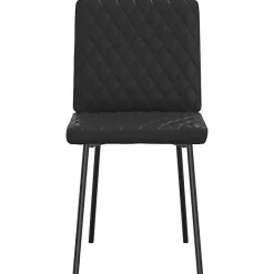 vidaXL Chaises à manger lot de 4 noir similicuir, chaise, chaise de salon, chaise d'appoint, chaise de cuisine, siège à 3315218