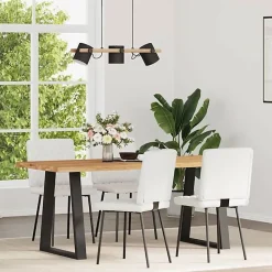 vidaXL Chaises à manger lot de 4 blanc similicuir, chaise, chaise de salon, chaise d'appoint, chaise de cuisine, siège à 3315219