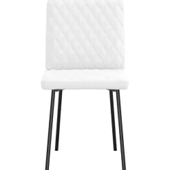 vidaXL Chaises à manger lot de 4 blanc similicuir, chaise, chaise de salon, chaise d'appoint, chaise de cuisine, siège à 3315219