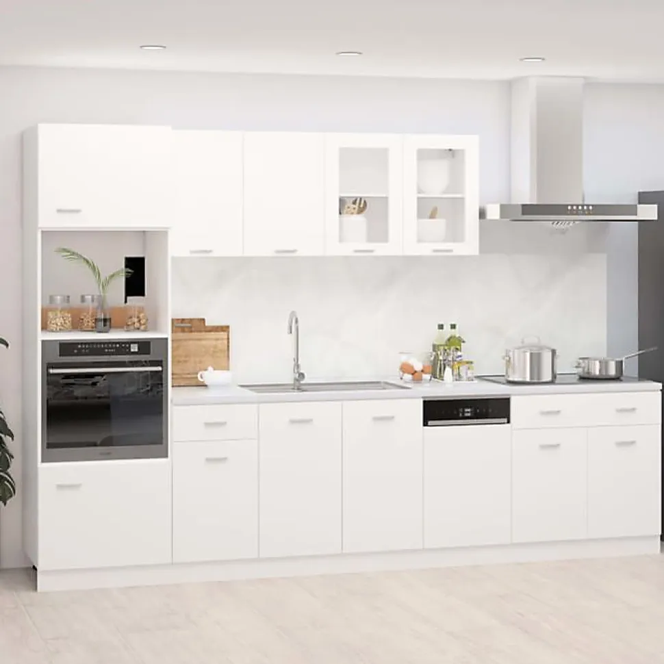 vidaXL Ensemble de Meubles de Cuisine 7 pcs Armoires de Rangement Ensemble d'Equipement de Cuisine Meubles de Rangement 3067623