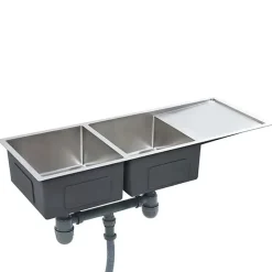 vidaXL Evier de Cuisine Fait à la Main Evier Rectangulaire Evier Encastré évier à Vasque Intérieur Résistant Maison Robuste 145081