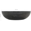 vidaXL évier Marbre Noir Pierre Naturelle Lave-Mains Lavabo Salle de Bain 142774