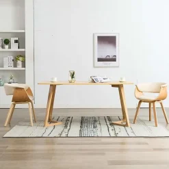 vidaXL 2x Bois Courbé Chaises de Salle à Manger Chaises à Dîner Chaises de Repas Chaises de Cuisine Siège de Salon Chaises 278730