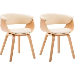 vidaXL 2x Bois Courbé Chaises de Salle à Manger Chaises à Dîner Chaises de Repas Chaises de Cuisine Siège de Salon Chaises 278730