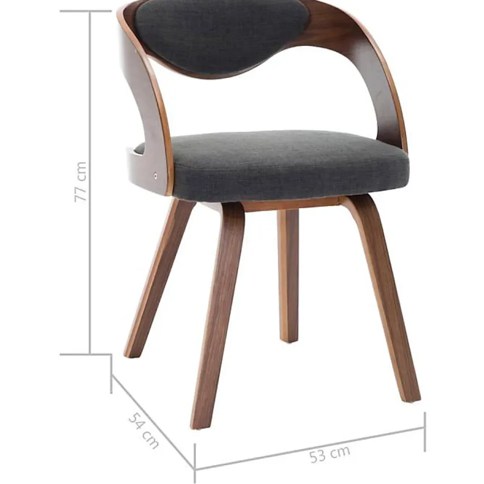 vidaXL 4x Bois Courbé Chaises à Dîner Chaises de Salle à Manger Chaises de Cuisine Chaises de Repas Chaises de Salon Maison 278842