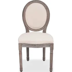 vidaXL 4x Chaise de Salle à Manger Lin Chaise à Manger Chaise de Cuisine 244088