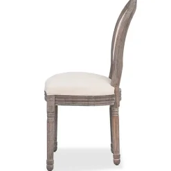 vidaXL 4x Chaise de Salle à Manger Lin Chaise à Manger Chaise de Cuisine 244088