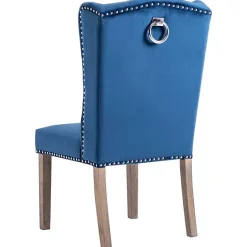 vidaXL 2x Chaises de Salle à Manger Chaises à Dîner Sièges de Salle à Manger Meubles de Cuisine Repas Maison Intérieur Bleu 305584