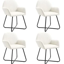 vidaXL 4x Chaises de Salle à Manger Chaises à Dîner Chaises de Cuisine Chaises de Repas Chaises de Salon Maison Intérieur 277098